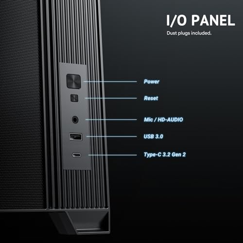 Antec Flux M, 3 x 120 PWM ARGB,3 x 120 PWM Reverse Fans Included, Vertical Airflow Design, 360mm Top Radiator Support, Type-C 3.2 Gen 2, Full-Size Dust Filters, Compact Micro-ATX Gaming Case