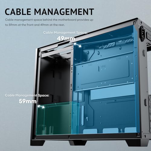 Antec Flux M, 3 x 120 PWM ARGB,3 x 120 PWM Reverse Fans Included, Vertical Airflow Design, 360mm Top Radiator Support, Type-C 3.2 Gen 2, Full-Size Dust Filters, Compact Micro-ATX Gaming Case