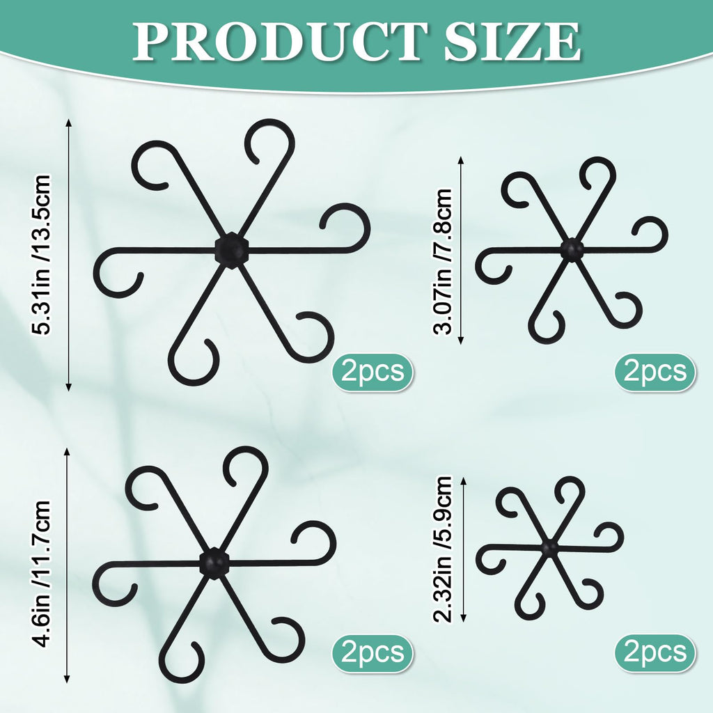 GLCSC 8pcs Plant Stem Support, Plant Support for Indoor Plants, Plastic Reusable Plant Stabilizer, Indoor Plants Accessories