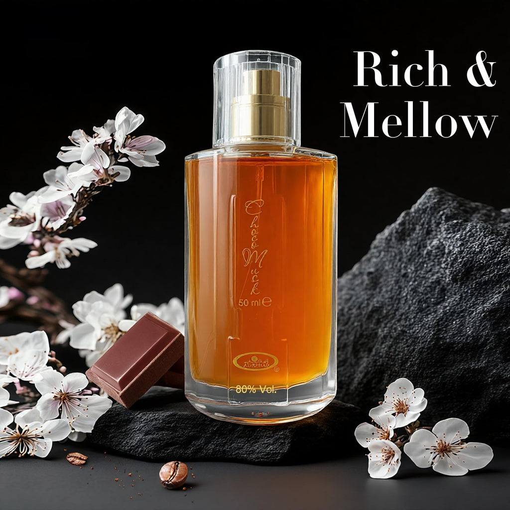 AFLUXE Choco Musk Men’s Cologne-Rich Chocolate & Musk Eau De Toilette,Long-Lasting Scent Perfume for Men Elegant Bottle 1.65 Fl Oz Fragrance for Refined Occasions